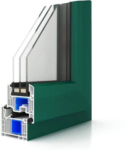 PWV82M/W/A/F U-PVC window and doors profile