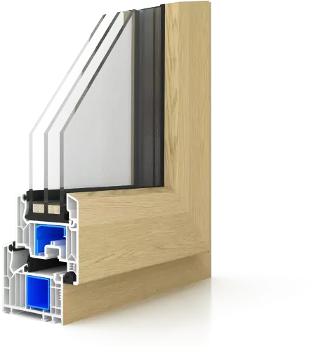 PWV82M/W/A/F U-PVC window and doors profile