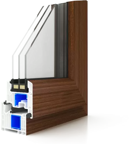 PDV153LS U-PVC window and doors profile