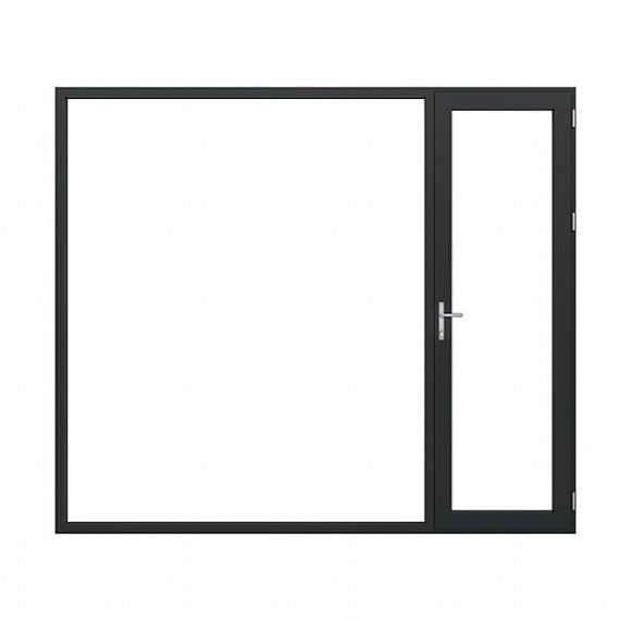 TG75 Noise Reduction Aluminum Casement Door