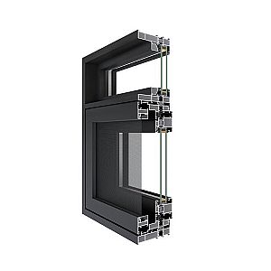 TG100 Aluminum Casement Window with Integrated Screen