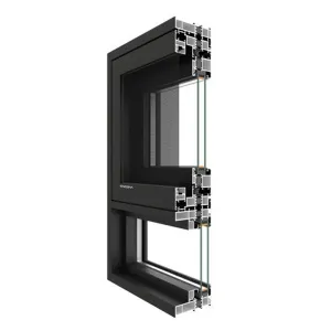 TG115 Aluminum Casement Window with Integrated Screen