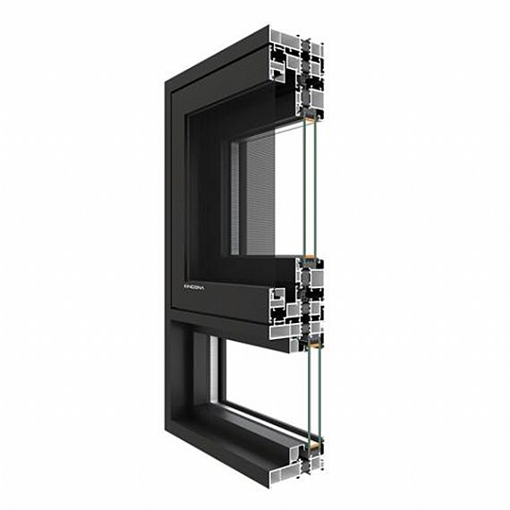 TG115 Aluminum Casement Window with Integrated Screen