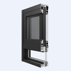 TG80 Aluminum Two-track Sliding Window