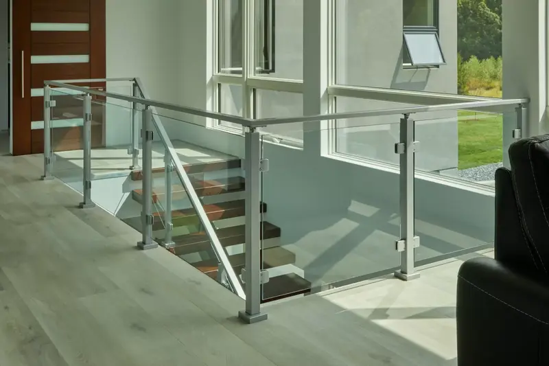indoor stair railing, stainless steel railing