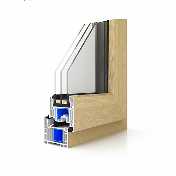 TGT82VT VEKA UPVC Tilt and Turn Window for passive house